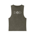 D&D Minimalist Die Tank Top — Stonewash Gamer Muscle Tee